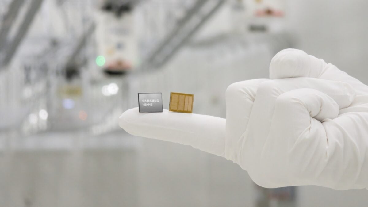 Samsung HBM4E memory chip