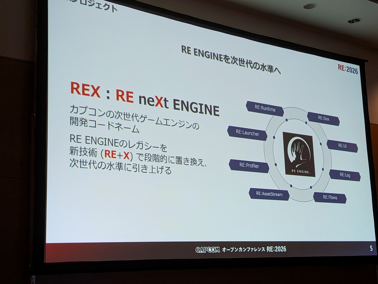 Satoshi Ishida trình bày dự án REX tại CAPCOM Open Conference RE:2026