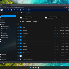 Screenshot of Nextcloud showing files stored on the server
