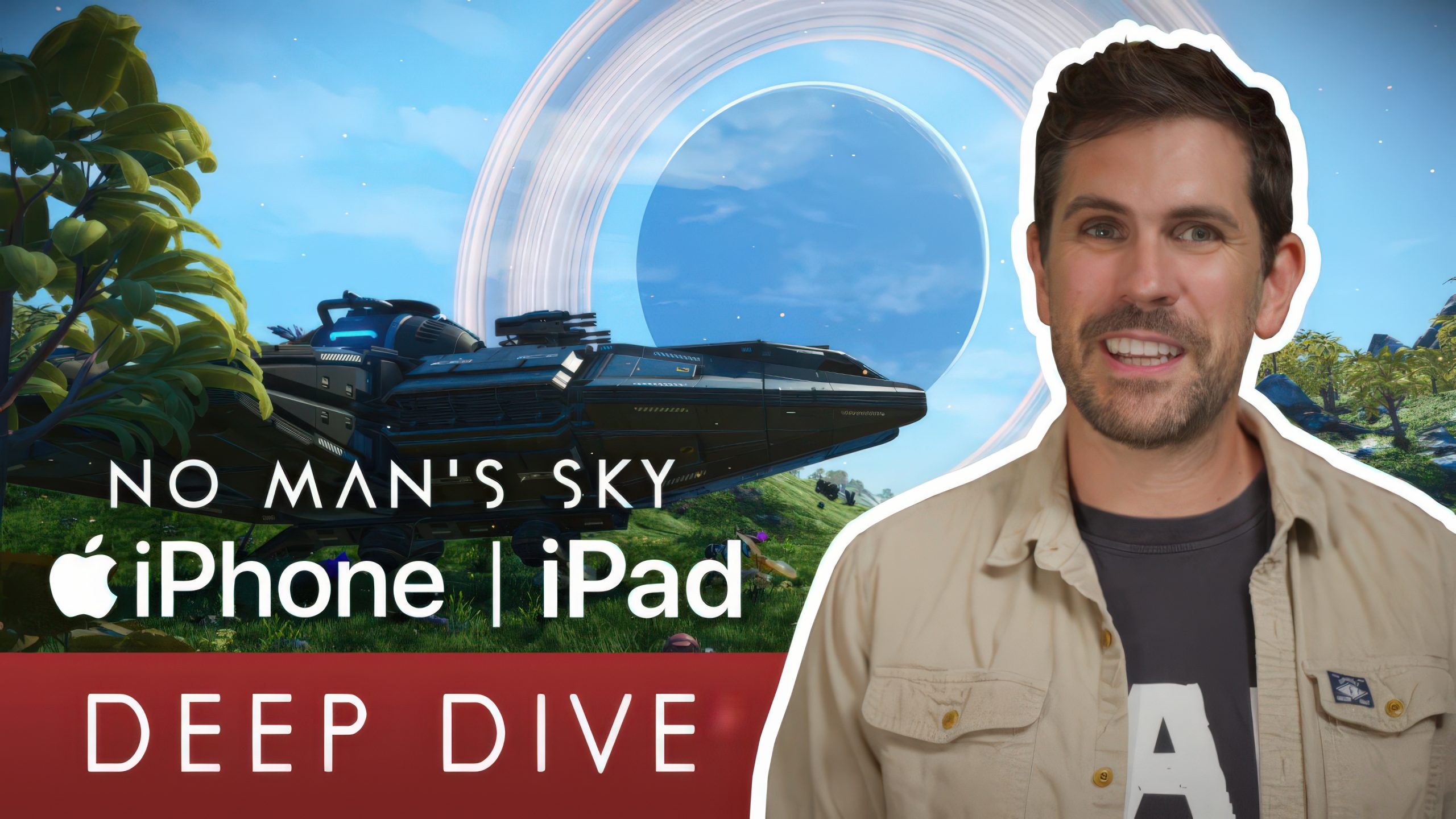 Sean Murray cùng hình No Man’s Sky iOS Deep Dive