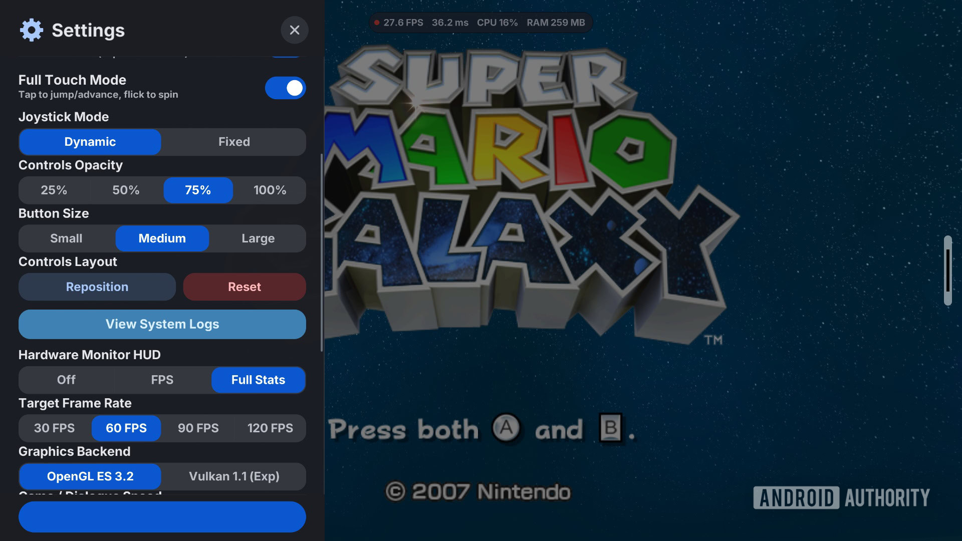 Super Mario Galaxy Android port 2