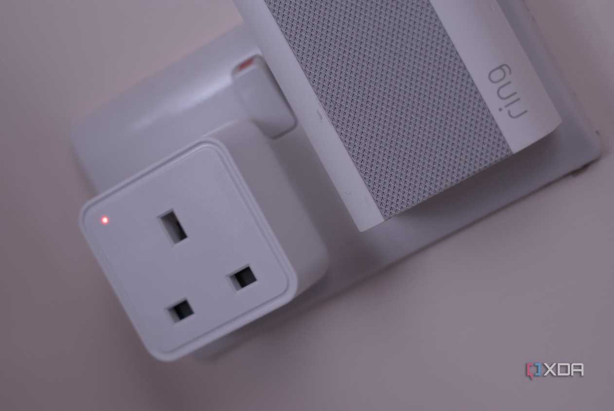 TCP Smart Plug is switched on and pictured