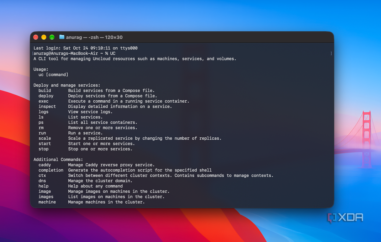 Danh sách lệnh build, deploy, inspect và logs của Uncloud