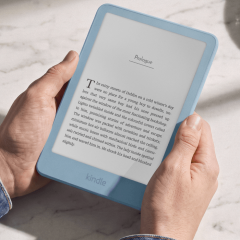 Thiết kế màn hình phẳng không gờ viền trên máy đọc sách Kindle 2026
