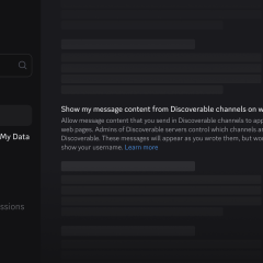 Thiết lập hiển thị tin nhắn trong Data & Privacy của Discord