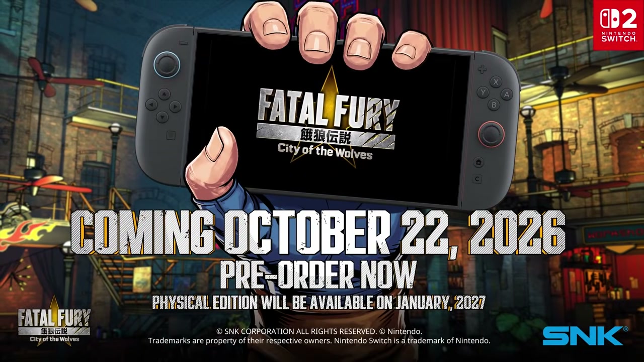 Thông báo ngày phát hành Fatal Fury City of the Wolves