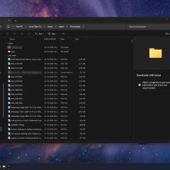 Thư mục Downloads với hàng trăm tệp nằm rải rác trước khi sắp xếp