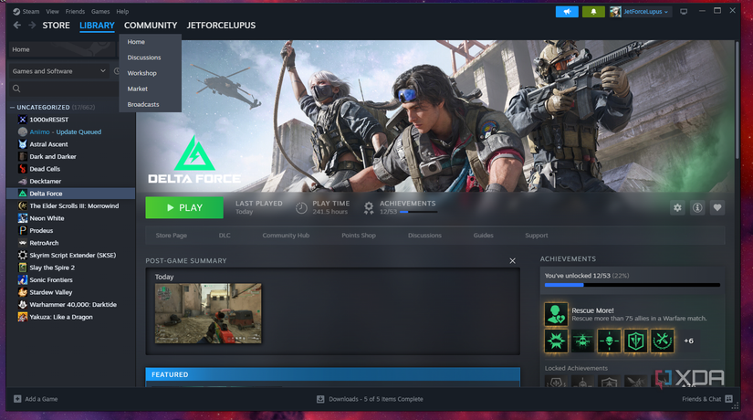 Thư viện game Steam