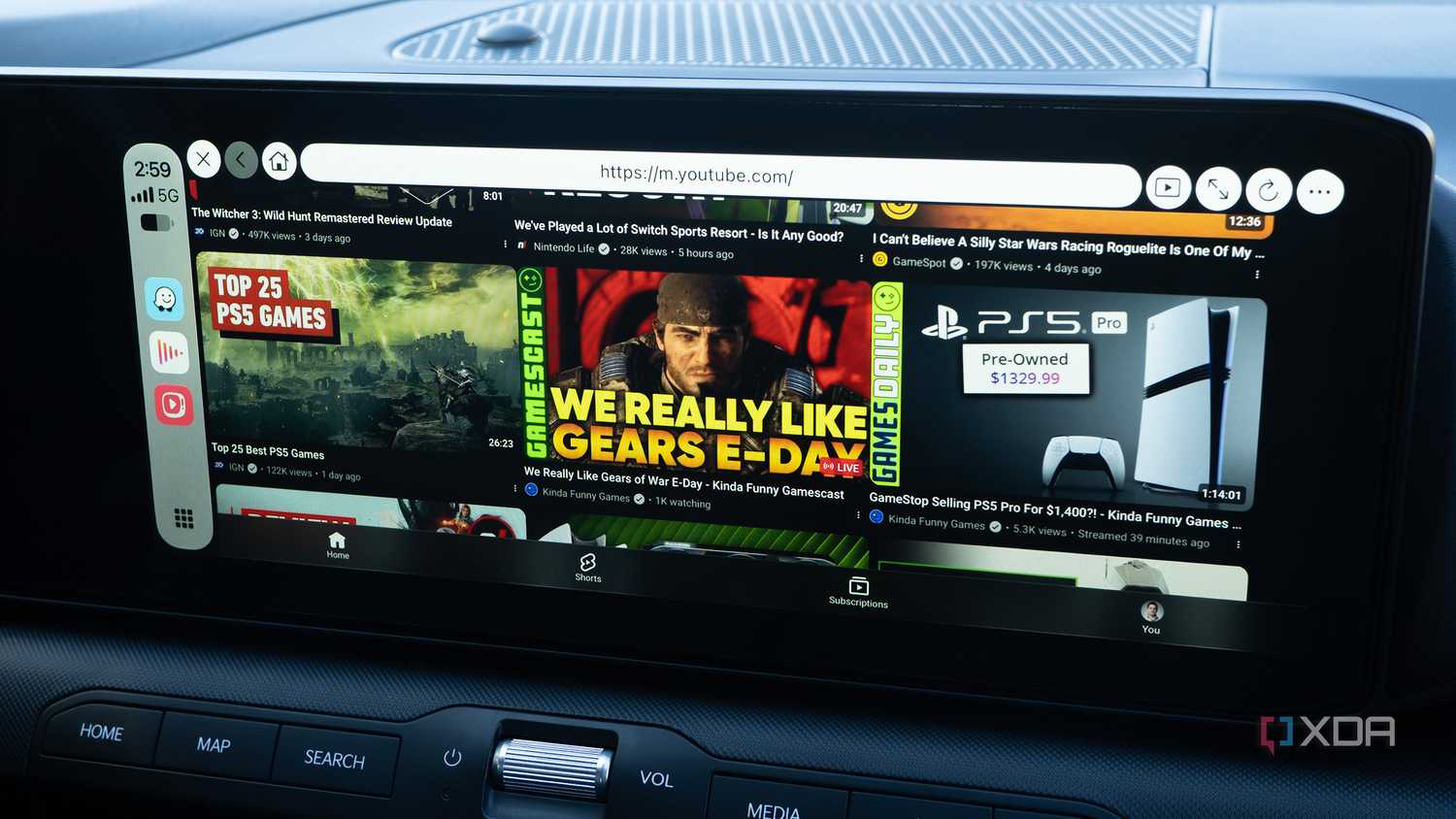 Tìm kiếm video YouTube trên APTV CarPlay