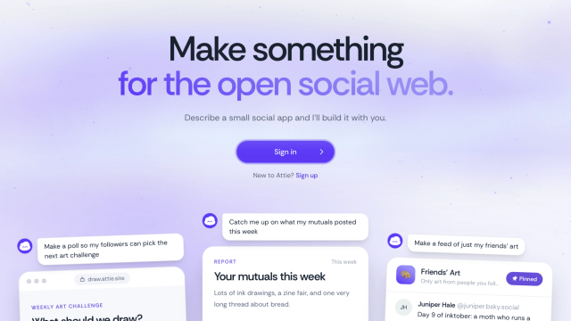 Trang Attie giới thiệu tạo ứng dụng nhỏ cho open social web