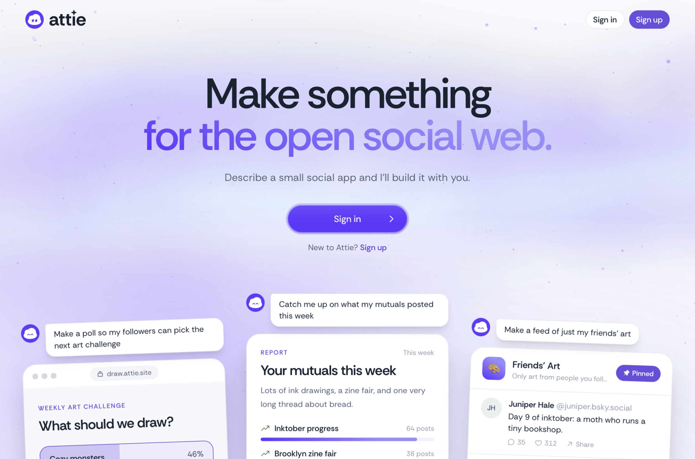 Trang Attie giới thiệu tạo ứng dụng nhỏ cho open social web