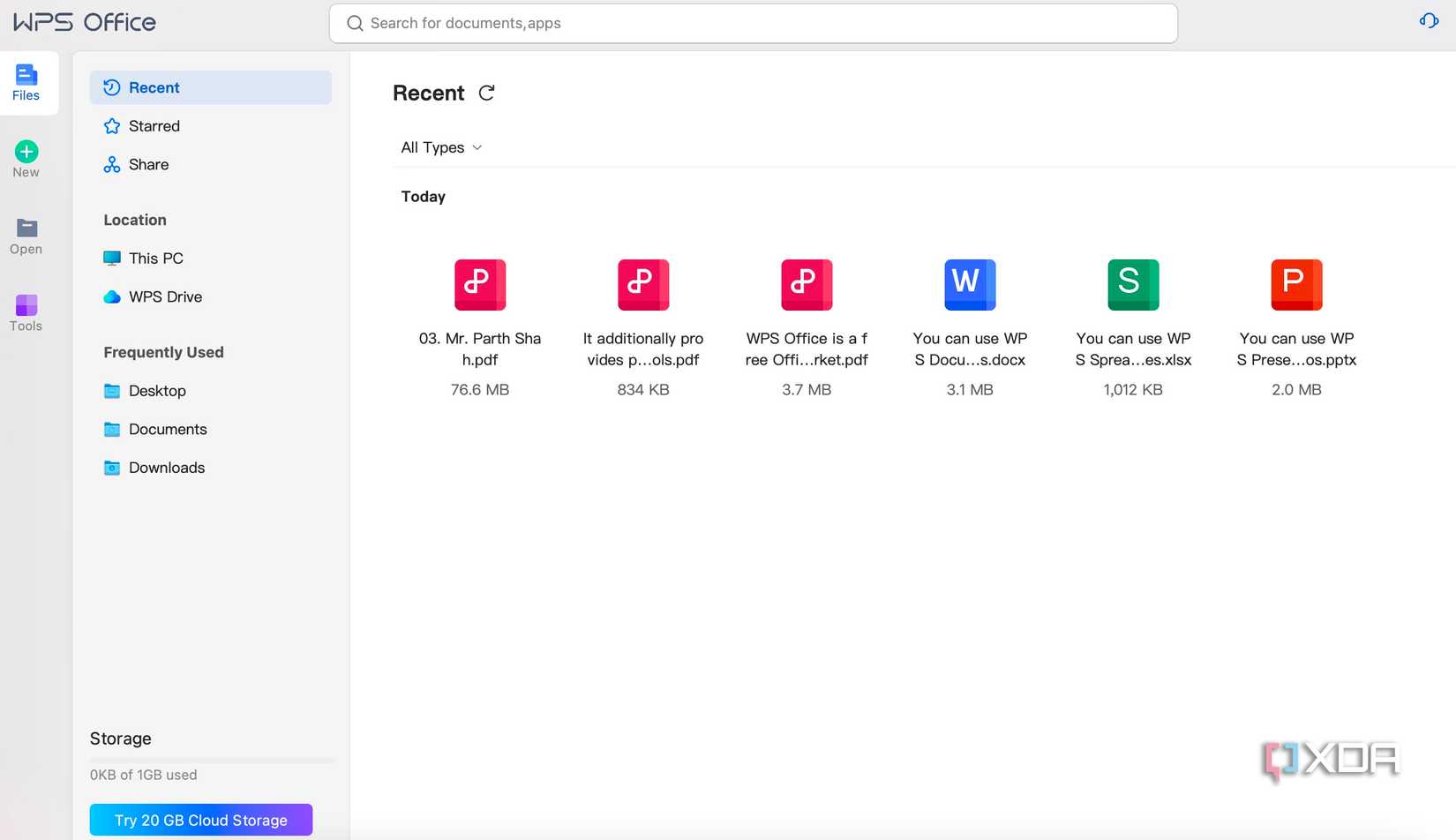 Trang chủ WPS Office