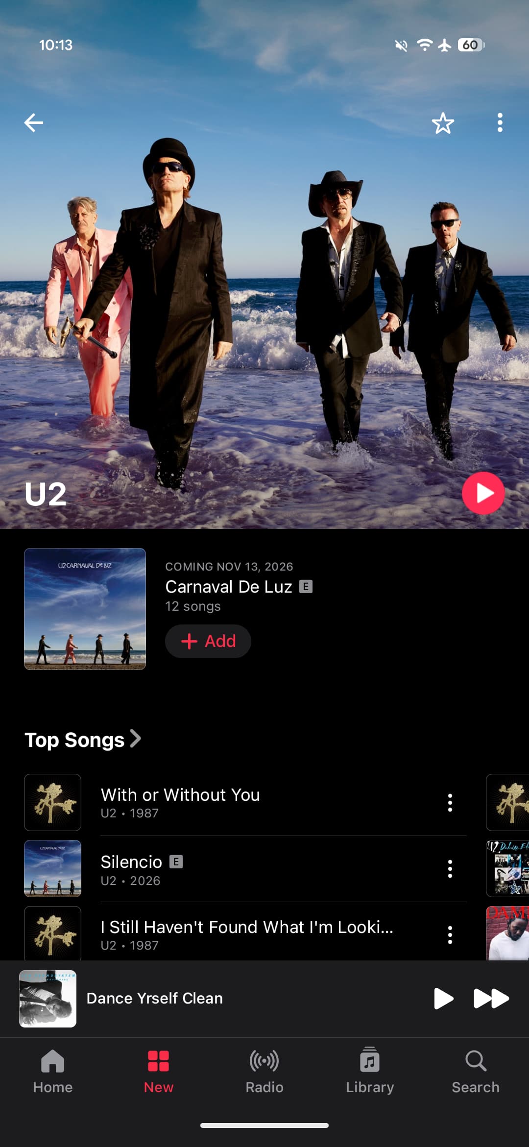 Trang nghệ sĩ Apple Music phiên bản cũ