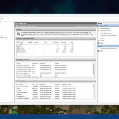 Trang tổng quan Event Viewer hiển thị các nhóm thông báo trên Windows 11
