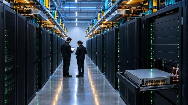Tủ máy chủ AI trong bài viết của Tech Insider