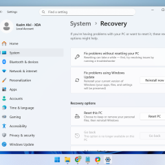 Tùy chọn sửa Windows qua Windows Update trong phần Recovery của Windows 11
