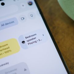 Ứng dụng Google Home hiển thị danh sách thiết bị và điều khiển trong phòng ngủ