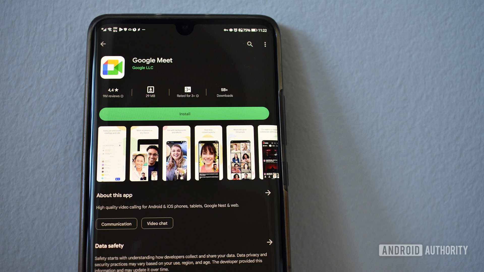 Ứng dụng Google Meet trên điện thoại Android