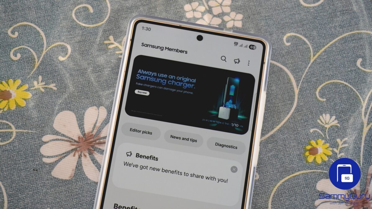 Ứng dụng Samsung Members trên điện thoại Galaxy
