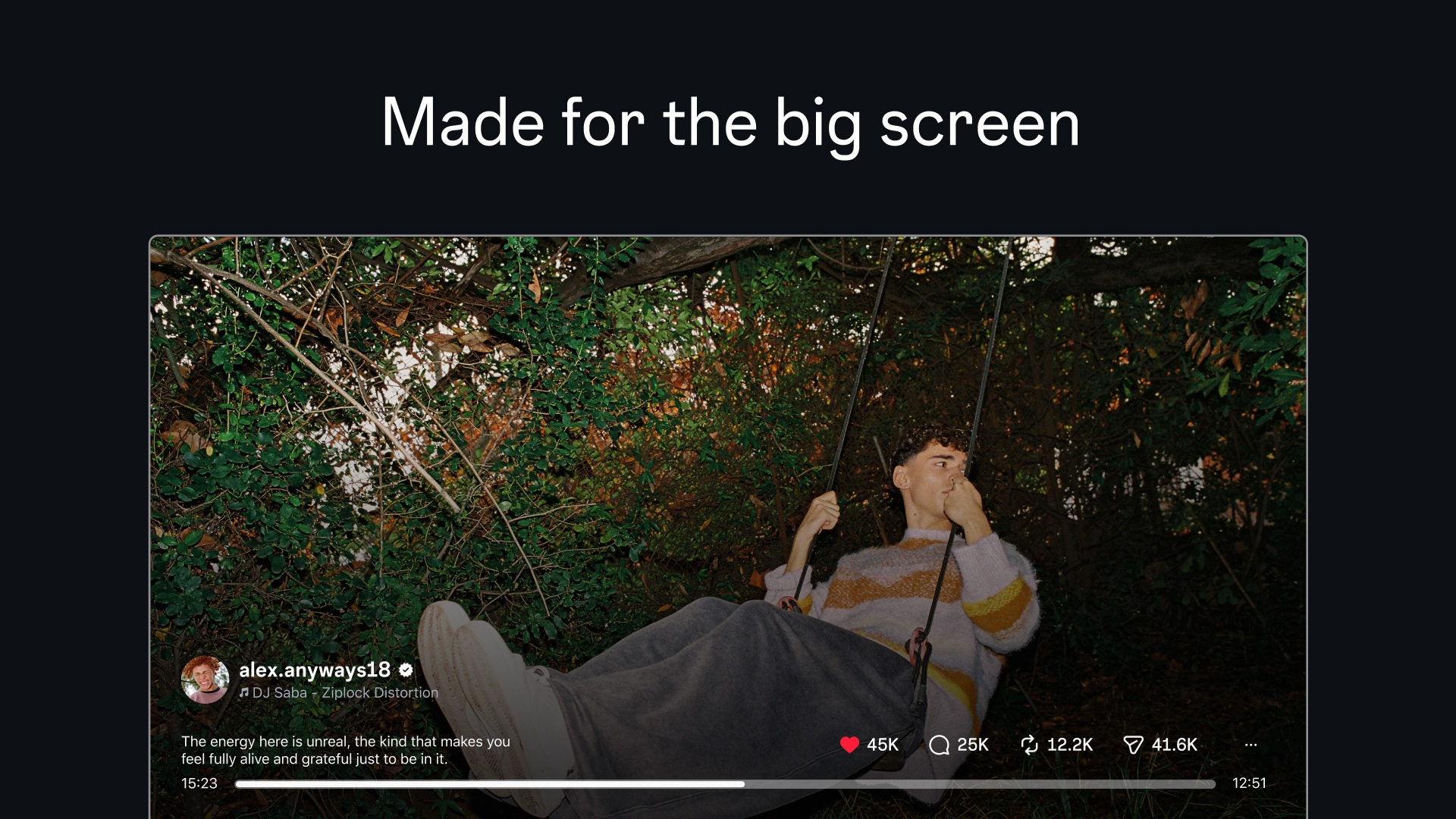 Video ngang trong giao diện Instagram TV