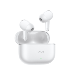 vivo Buds Ultra bản trắng Glacier White, góc nhìn trái 45 độ