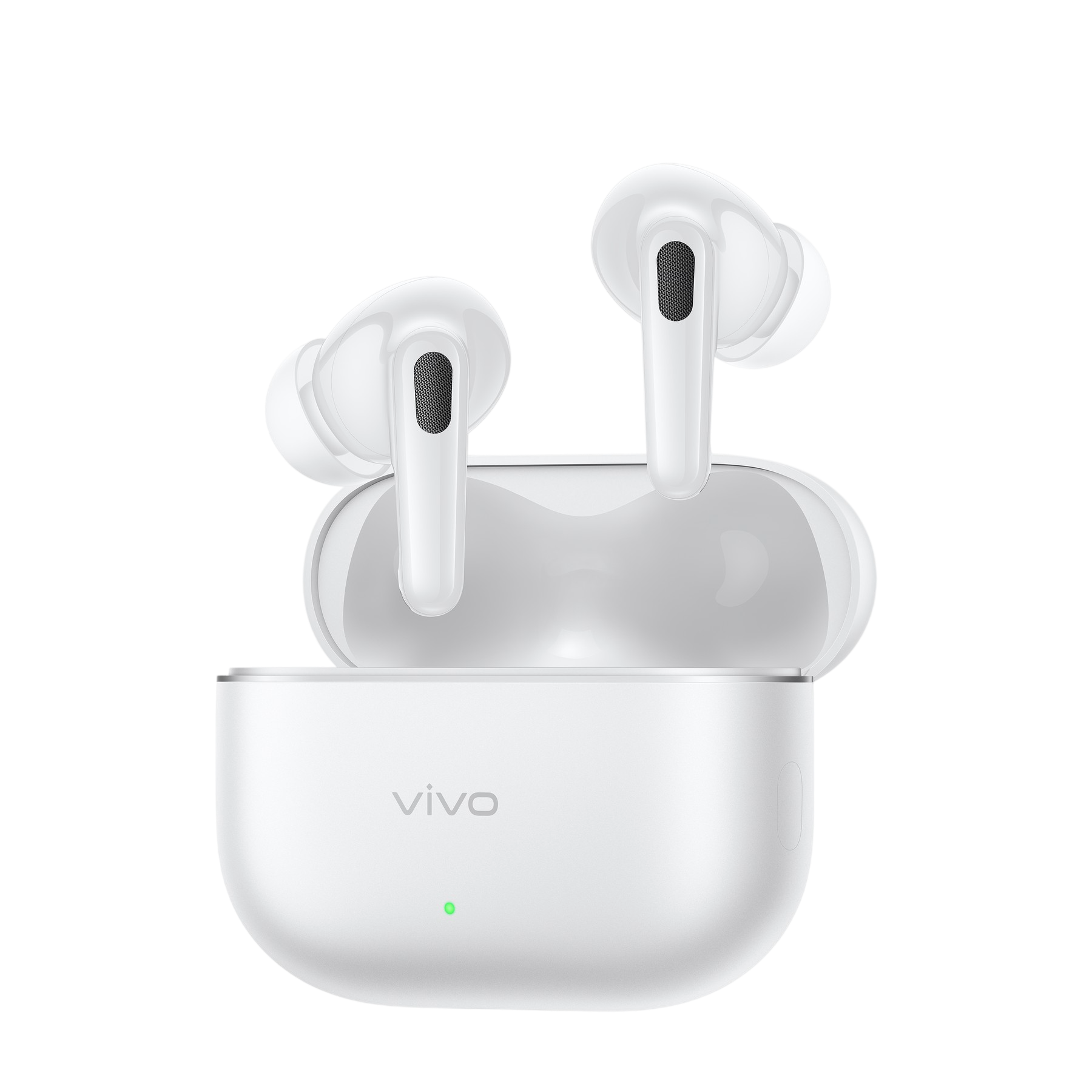 vivo Buds Ultra bản trắng, góc nhìn phải 45 độ
