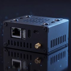 Vỏ hub RAMDeck với các cổng kết nối và khe thông gió