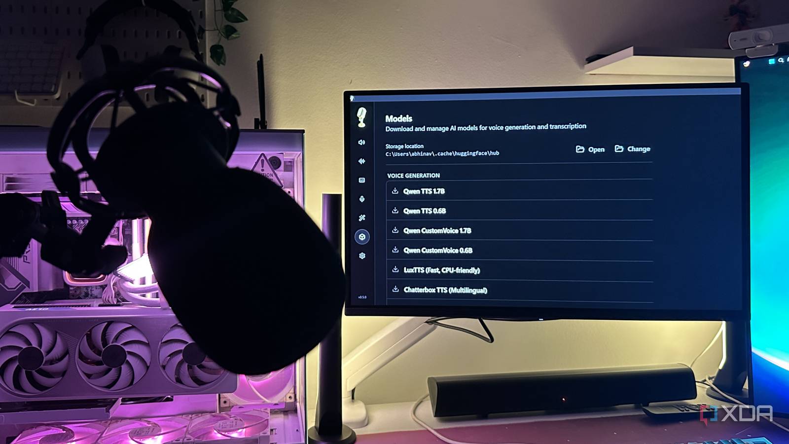 Voicebox running on a Windows 11 PC.