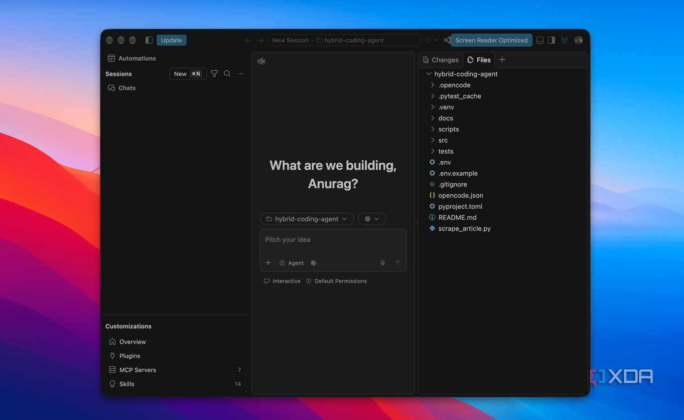 VS Code agent home