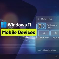 Windows 11 Quick Settings Mobile devices