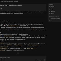 Yêu cầu xây website AUREVI trong Google Antigravity