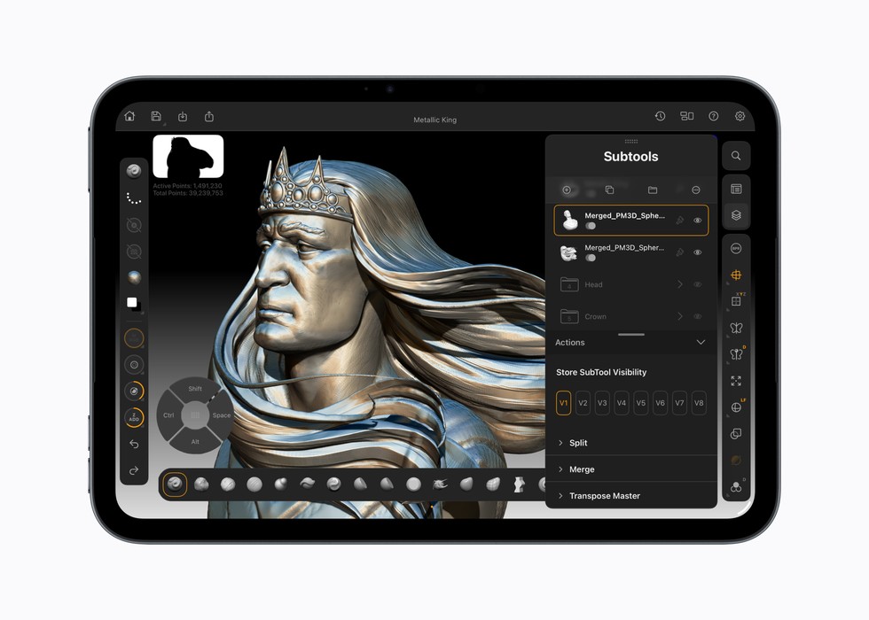 ZBrush trên iPad mini